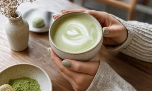 This latte green nail art inspired by your favorite drink will dominate nails in 2026