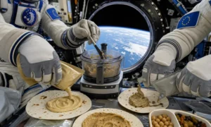 This southwest department signs the first aperitif on board the ISS with a homemade recipe… and the result is clear