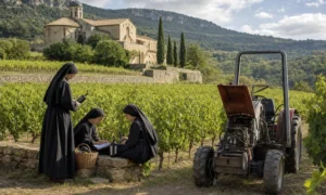 these nuns are banking on 5,000 bottles to save their organic vineyard in this southern monastery, otherwise the harvest will falter