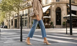 Cropped flared jeans: this 2026 shoe trend lengthens the leg (even if you’re petite)