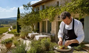 Nicolas Bottero: this chef returned to Provence who transformed this farmhouse on the RN7 into a complete Michelin-starred restaurant months in advance