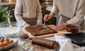 This chocolate Christmas dessert from Nina Métayer can be prepared in just 2 days… and even beginners can do it without stress