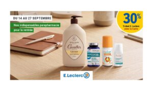 Approach the start of the school year in ideal conditions thanks to the offers from the E. Leclerc drugstore